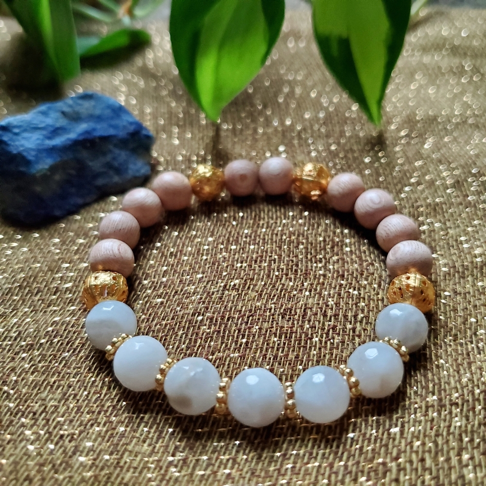 Crazy Lace Agate Diffuser Bracelet